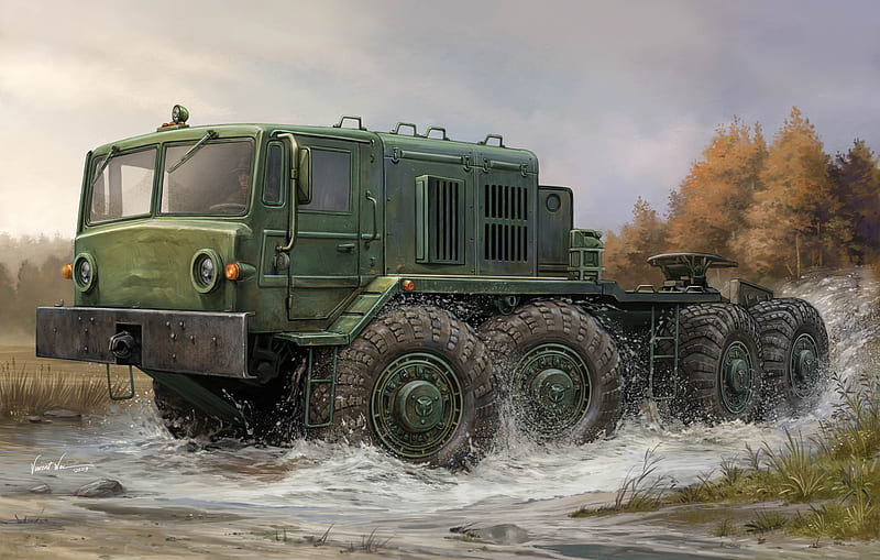 Military Vehicles, MAZ-537, Truck, Vehicle, HD wallpaper