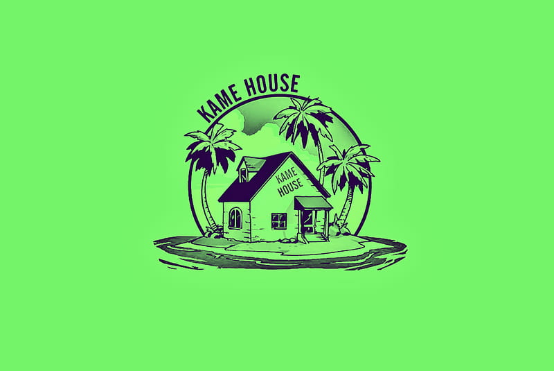 kame house, db, dragonball, goku, vegeta, HD wallpaper