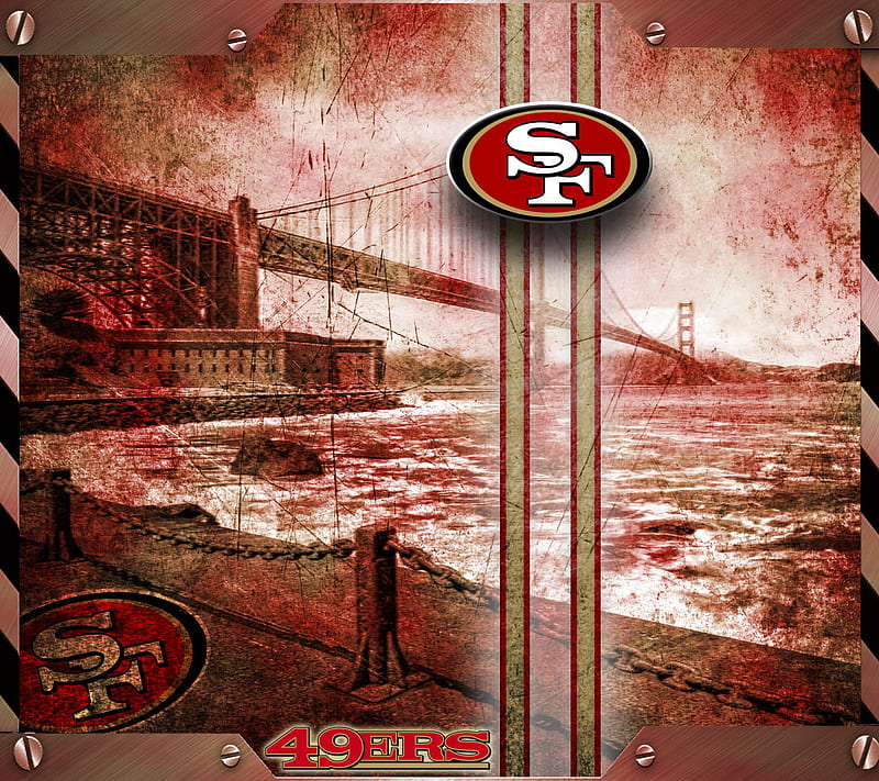 San Francisco 49ers Letter Monogram Golden Gate Bridge logo Type