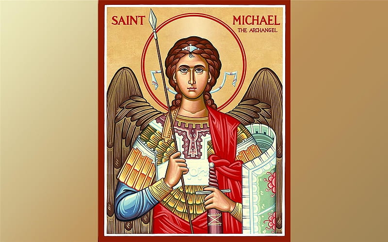 Archangel Michael, Christianity, Michael, icon, Archangel, HD wallpaper