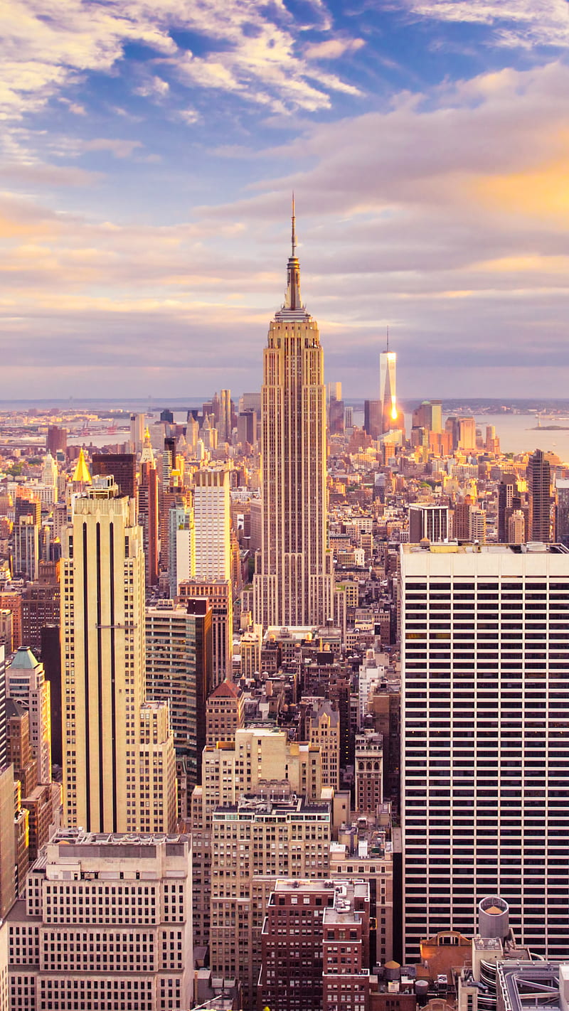 New York, new york, city, building, skyscraper, empire state building, usa,  cloud, HD phone wallpaper | Peakpx