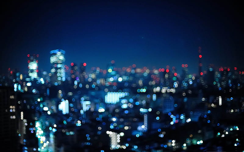 tokyo japan bokeh city-Japan Landscape, HD wallpaper