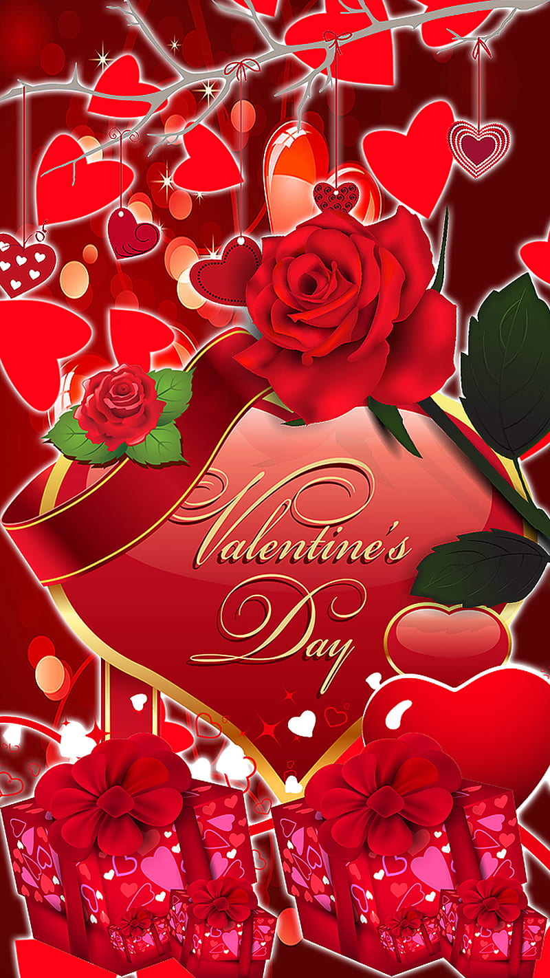 Día de san valentín, feliz día de san valentín, amor, romance, san valentín,  Fondo de pantalla de teléfono HD | Peakpx