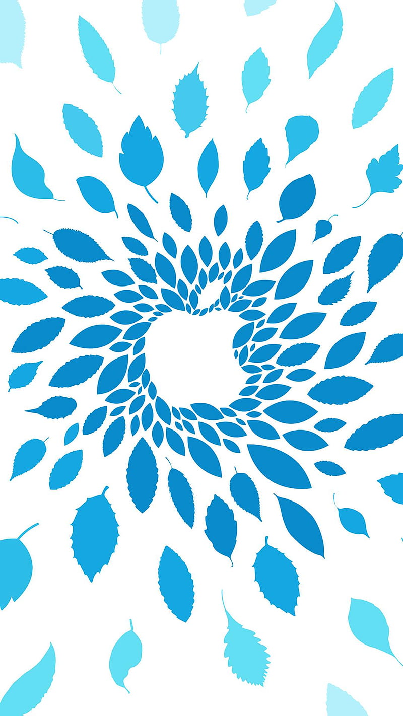 leafy apple, background, leaf, HD phone wallpaper
