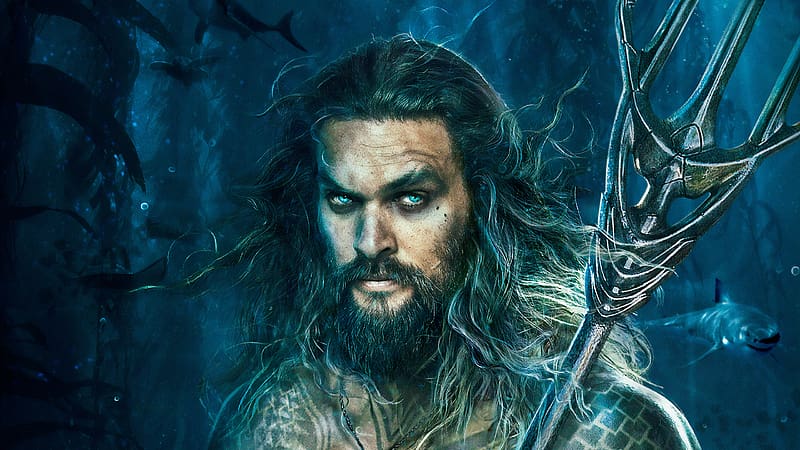 Aquaman 2018, afis, movie, aquaman, comics, man, poster, jason momoa, actor, HD wallpaper