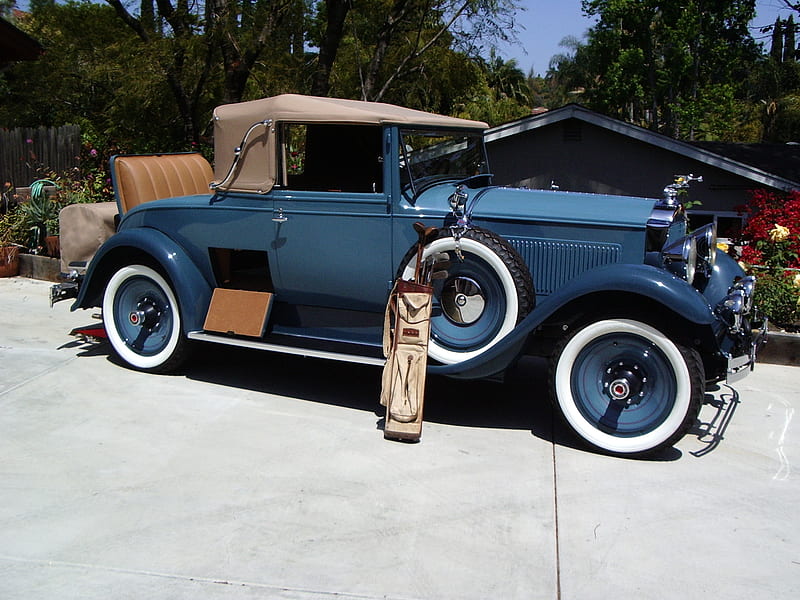 '29 Packard Convertible, 1929, 29, packard, coupe, antique, automobile, car, convertible, classic, vintage, HD wallpaper