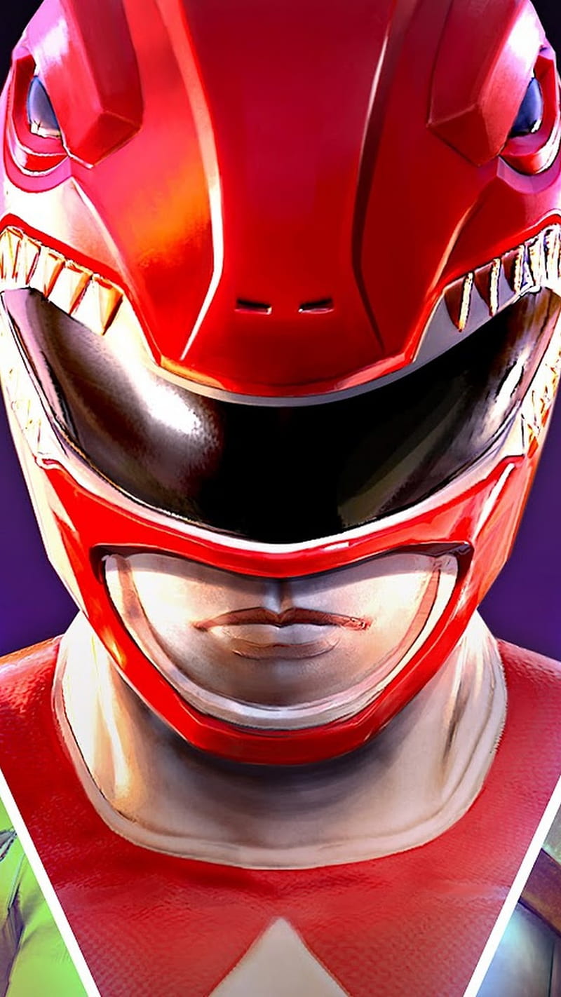 Red Power Ranger, leader, might morphin, power ranger, red, saban, HD phone wallpaper