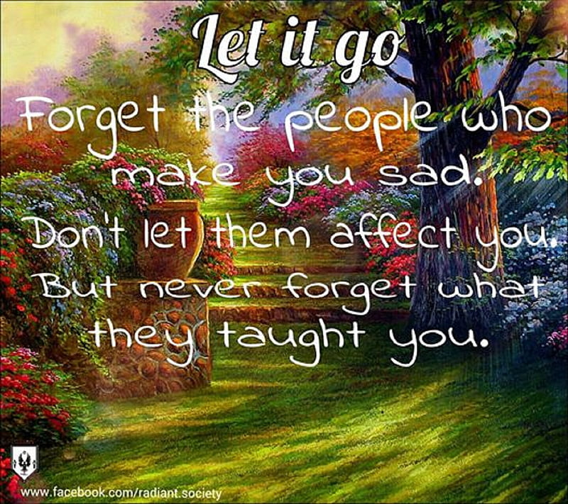 let it go, gardens, quotes, radiant, sayings, society, HD wallpaper