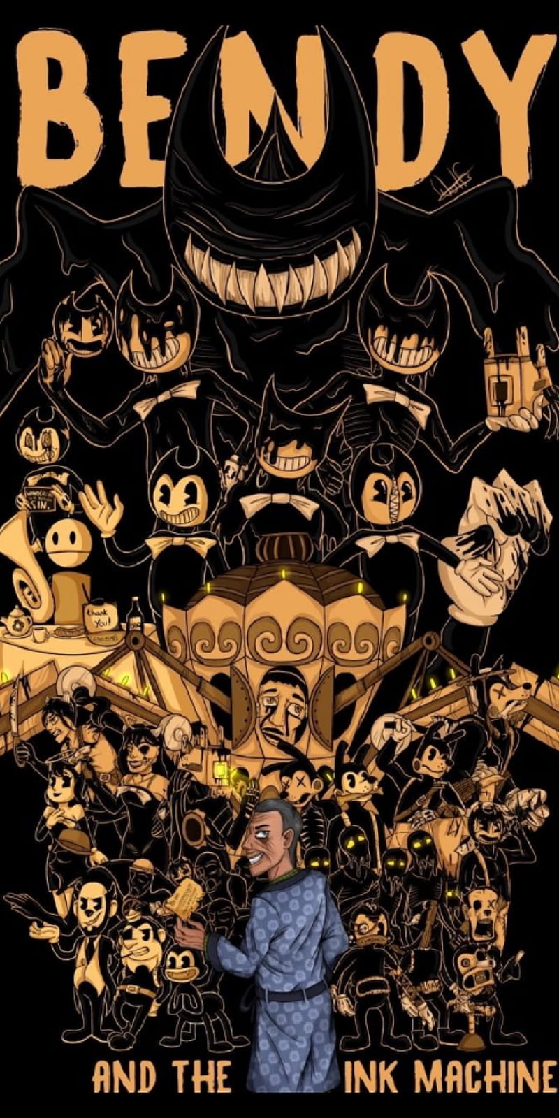 BATIM Bendy, inky, HD phone wallpaper