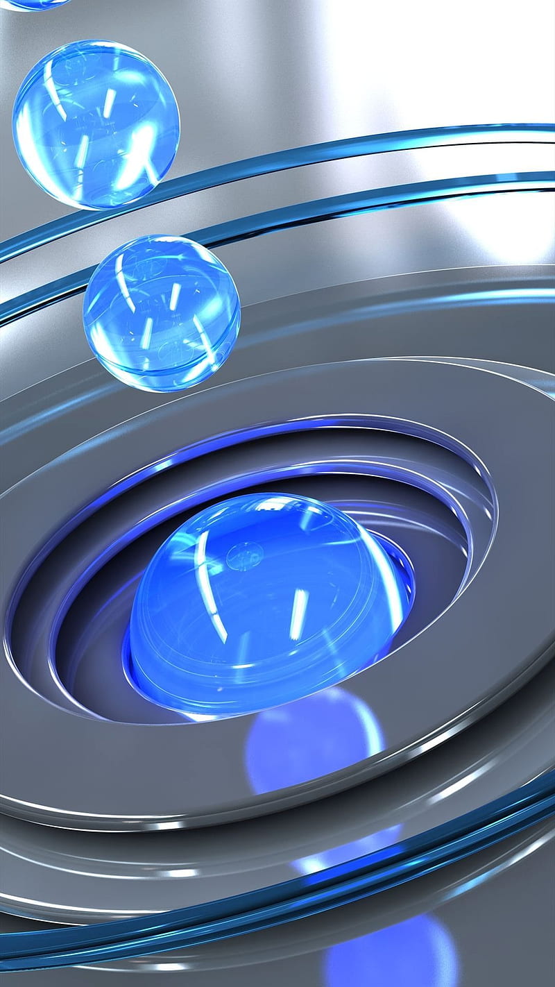Esferas azules, azul, vidrio, esferas, acero, Fondo de pantalla de teléfono  HD | Peakpx