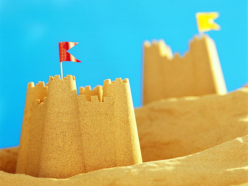 Sand Castle - Summer Still Life graphy logo, HD wallpaper
