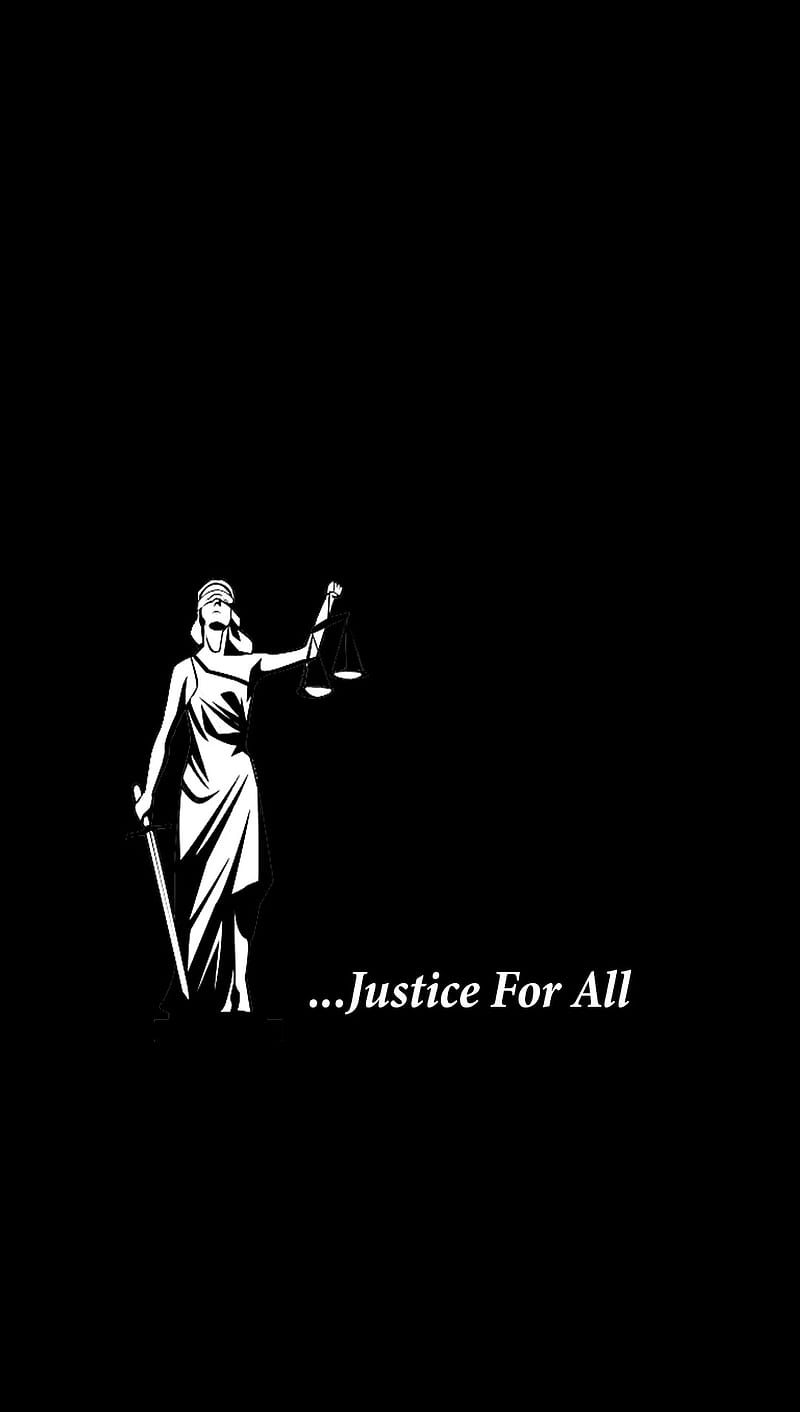 Justice For All, black, black justice, HD phone wallpaper