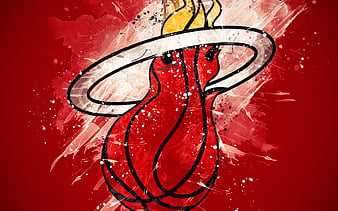 New Orleans Pelicans grunge art, logo, american basketball club, red ...