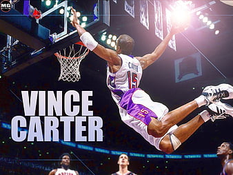 Vince Carter Dunking Wallpaper  Cartazes gráficos, Lendas do basquete,  Parede de basquete