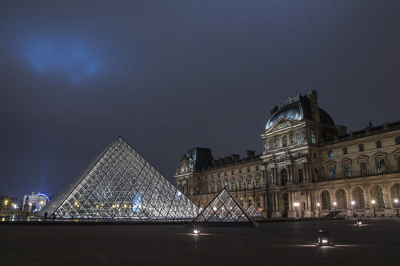 Buildings, The Louvre, France , Museum, HD wallpaper