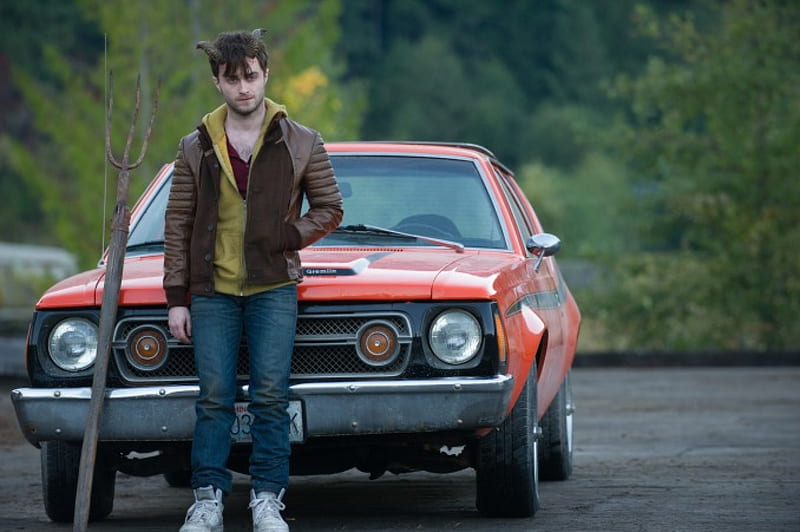 Daniel Radcliffe as Ig Perrish, fantasy, movie, Horns, car, Daniel Radcliffe, man, actor, HD wallpaper