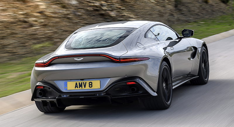 2019 Aston Martin Vantage (Tungsten Silver) - Rear , car, HD wallpaper