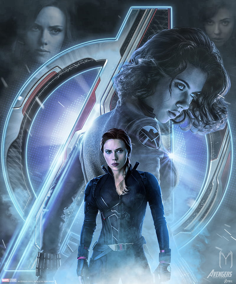 Details about   Avengers Endgame Black Widow Marvel Poster Painting Unofficial Celebrity Art 