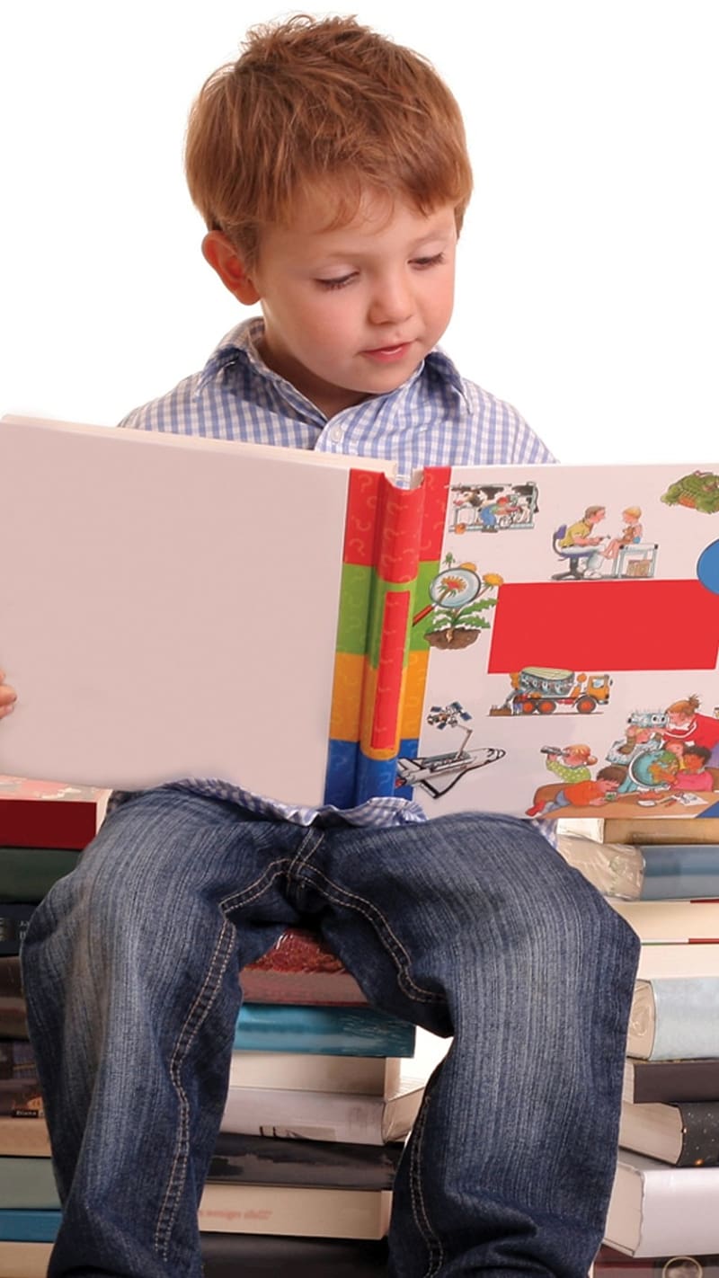 A Little Boy Study On Sitting Book, study, boy, little, HD phone ...