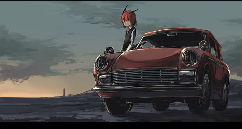 Koakuma, carros, touhou, koakumaanime, anime girl, HD wallpaper ...