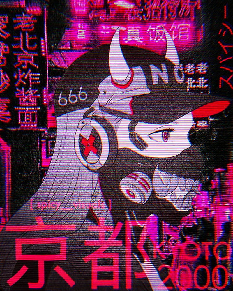 VHS Glitch Anime Girl, HD phone wallpaper | Peakpx