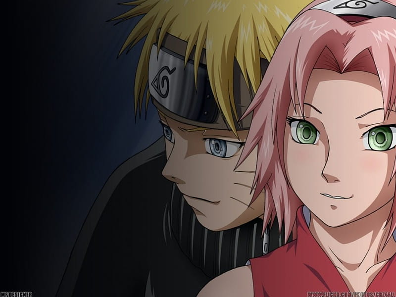 Naruto and Sakura, sakura, naruto, love, friends, HD wallpaper