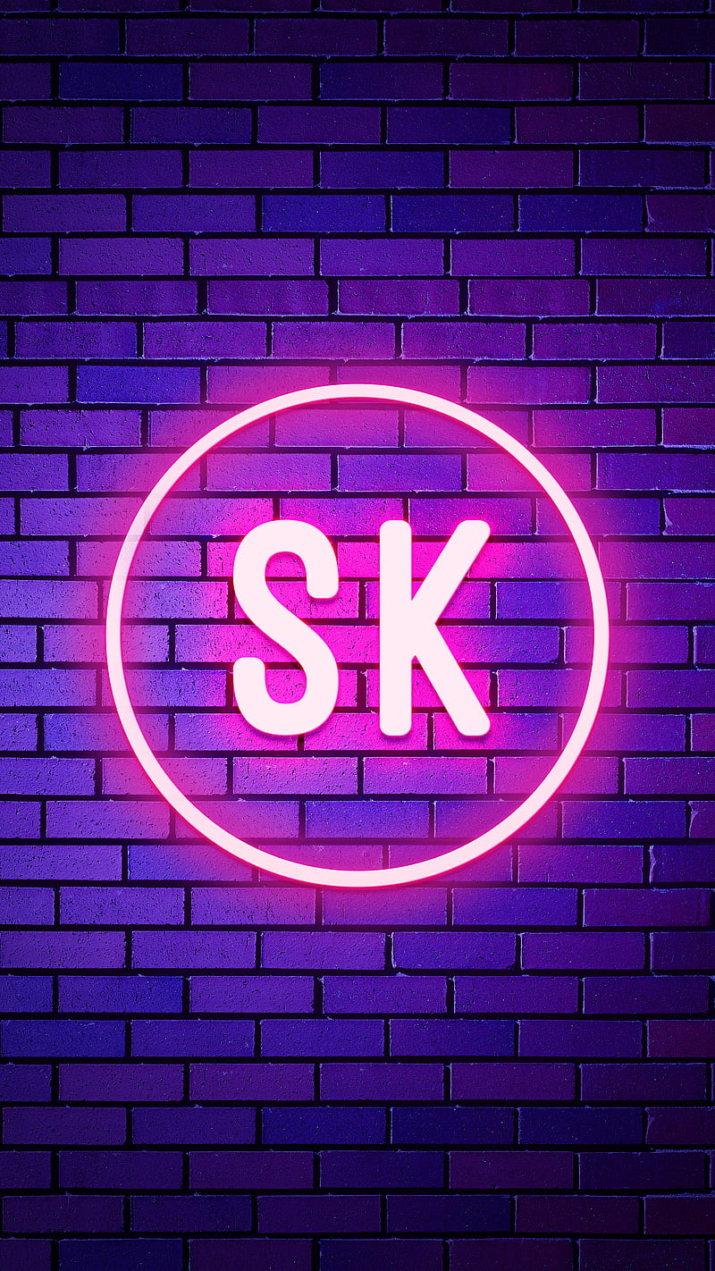 SK, Name, Neon SK, Neon light, Neon name, name design, person name, HD  phone wallpaper | Peakpx