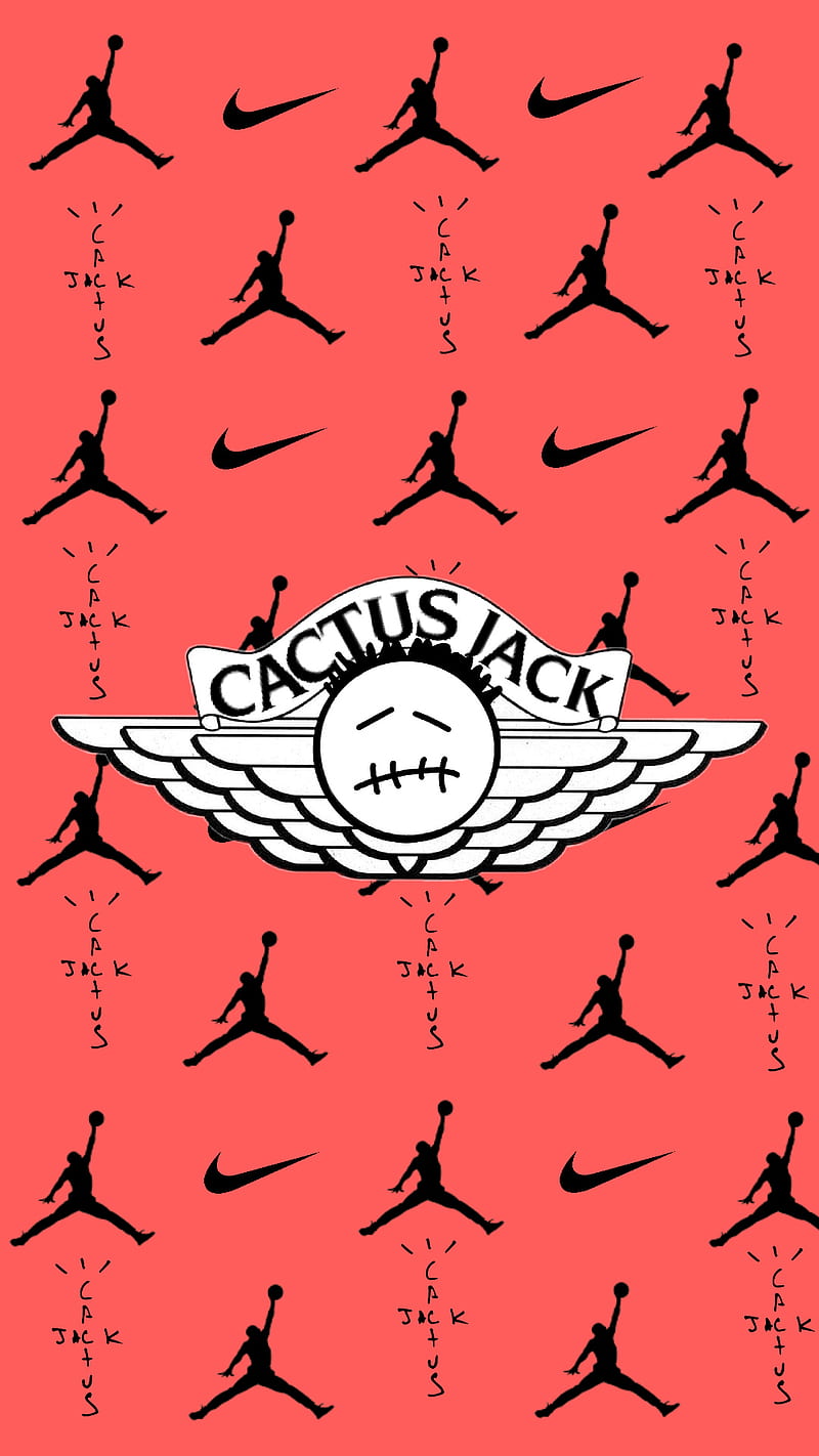 Cactus Jack x Nike, cactus jack, jordan, travis scott, HD phone wallpaper