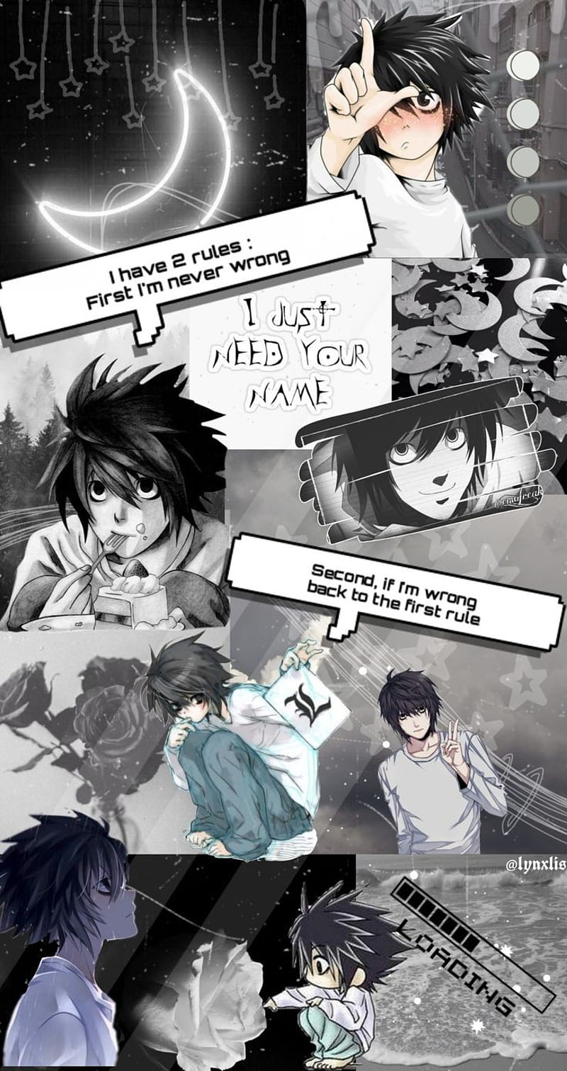 DEATH NOTE, Best lines (Quotes) by L. LAWLIET (RYUZAKI)