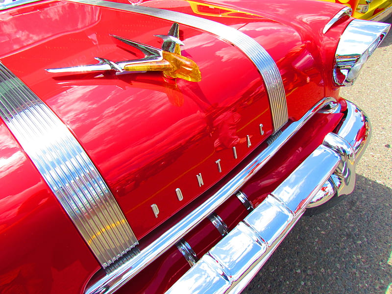 1955 Pontiac Star Chief, red, gm, 1955, 55, star chief, vintage, pontiac, HD wallpaper