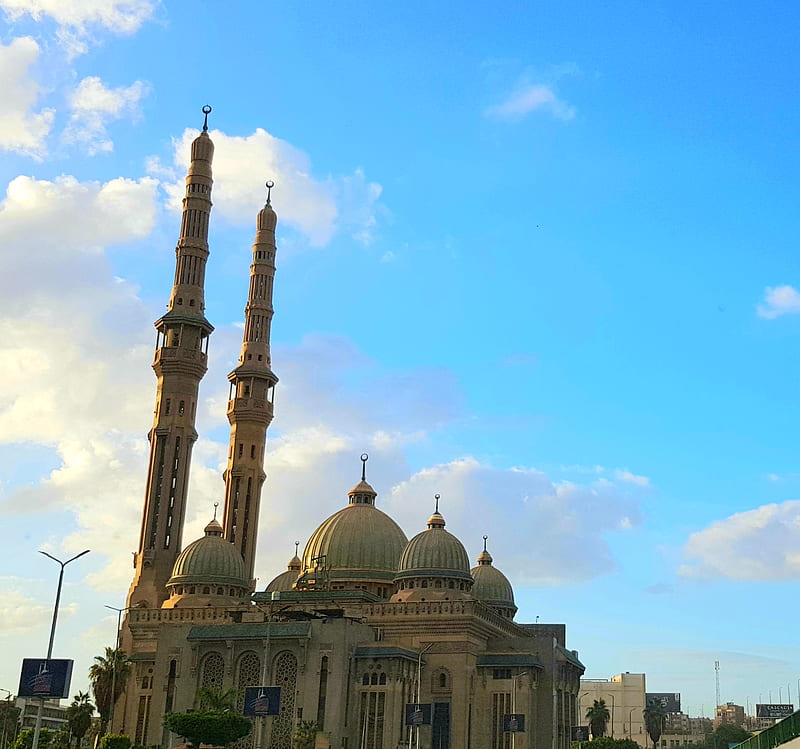 Elnour mosque, cairo, egypt, masjid, muslim, religion, HD wallpaper
