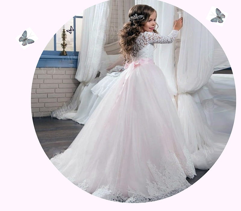 Monarca carpintero añadir Vestidos de niña para boda o vestido de fiesta, boda, morena, blanco, fiesta,  Fondo de pantalla HD | Peakpx