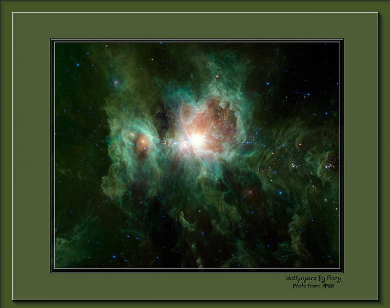 Orion Nebula In False Color 1280x1024, Stars, Nebula, Space, Universe, Orion, Nebulae, HD wallpaper
