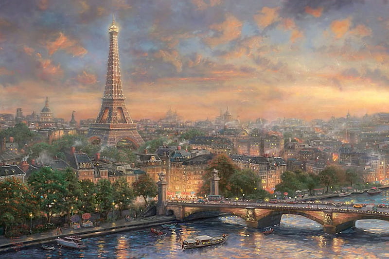 Paris - City of Love, france, eifel tower, Paris, - City of Love, HD wallpaper