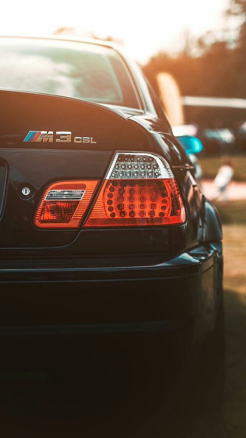 BMW M3 CSL, car, coupe, e46, tail light, vehicle, HD phone wallpaper |  Peakpx