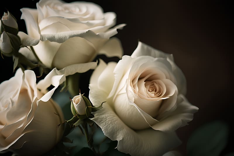 White roses, White, Roses, Flowers, Bouquet, HD wallpaper | Peakpx