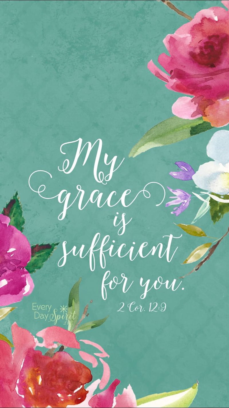 My Grace , bible, bible verse, christian, christian quotes, holy, love, quote, quotes, verse, HD phone wallpaper