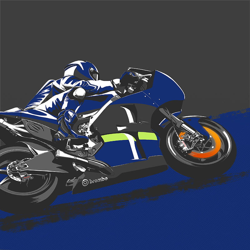 Brembo, racing, illustration, motorcycle, Moto GP, HD phone wallpaper
