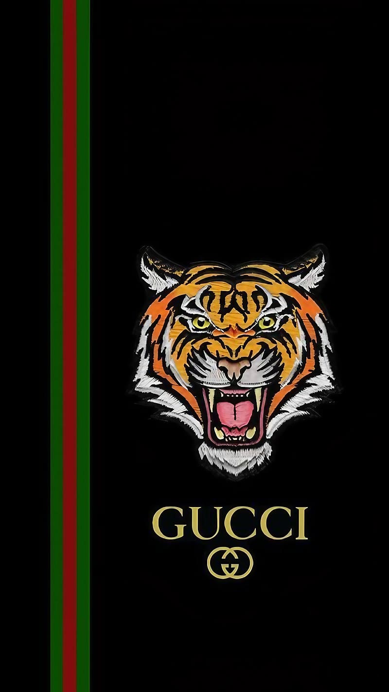 Gucci Tiger, gucci logo tiger face, tiger face, gucci logo, HD phone ...