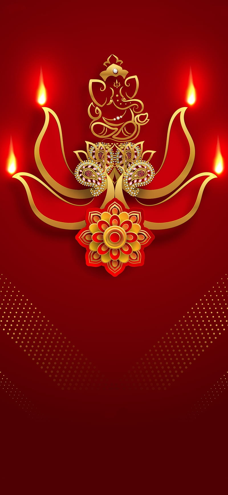 Ganesh , fantasy, gold, new, saints, zodiac, HD phone wallpaper