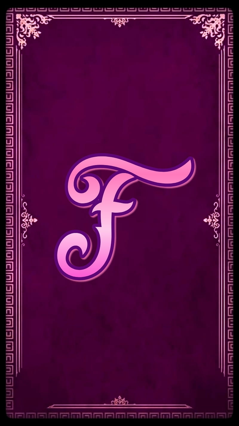 The Purple F Alphabet Cute Desenho Fancy Girl Letter F Letters Pink Hd Mobile Wallpaper Peakpx