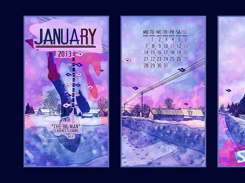 The Edge-January 2013 calendar themes, HD wallpaper
