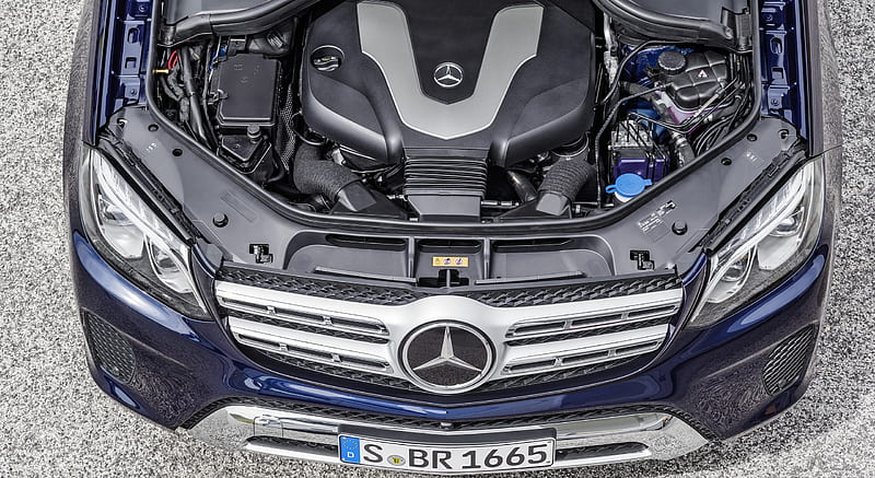 2017 Mercedes-Benz GLS 350d 4MATIC (Color: Cavansite Blue) - Engine , car, HD wallpaper