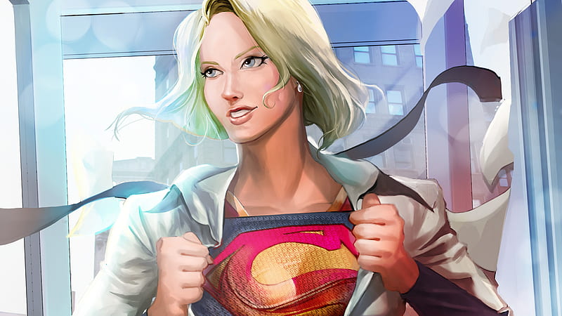 Supergirl Art, supergirl, superheroes, artwork, digital-art, behance, HD wallpaper