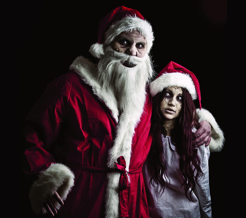 Walking Dead Santa, christmas, holidays, santaclaus, walking dead, zombie, HD wallpaper