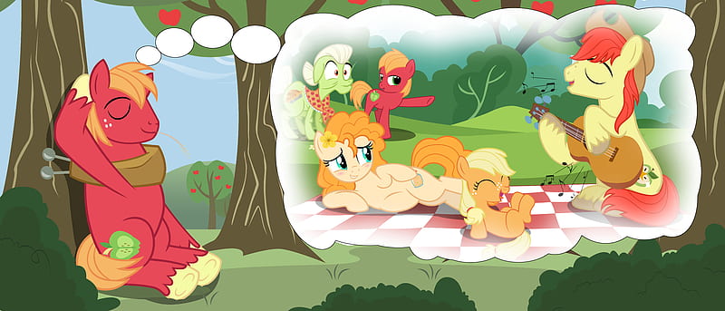 My Little Pony, My Little Pony: Friendship is Magic, Big Macintosh , Granny Smith (My Little Pony) , Pear Butter (My Little Pony) , Bright Mac , Applejack (My Little Pony), HD wallpaper
