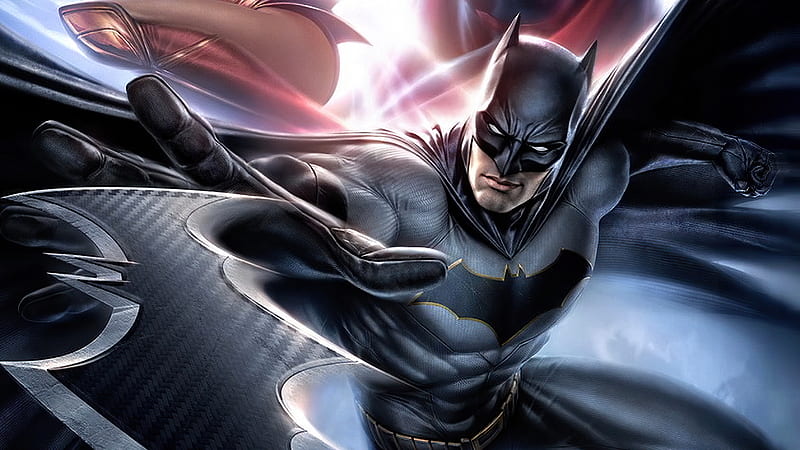 Batman Through Bat Signal, batman, superheroes, artist, artwork, digital-art, HD wallpaper