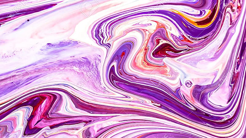 Light Purple Pink White Wavy Liquid Stains Lines Liquid, HD wallpaper