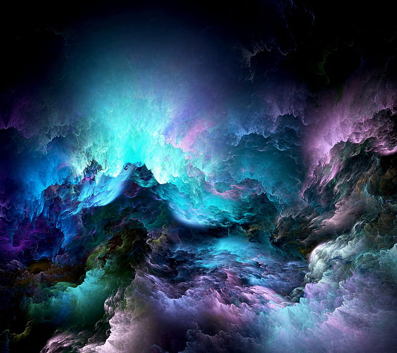 Unreal Clouds, colored, abstract, galaxy, smoke, HD wallpaper | Peakpx
