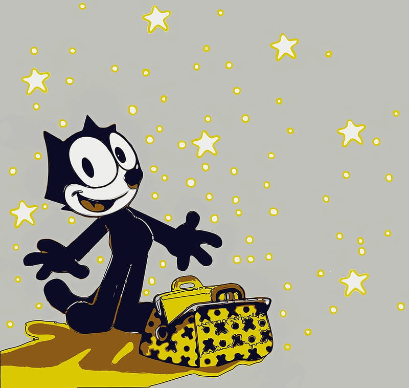 Felix and his Magic Bag, movies, funny, cartoon, cat, tv, HD wallpaper
